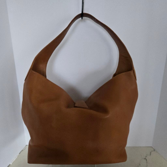 Women's Dooney & Bourke Medium Annalisa Pebbled Leather Lock Sac Hobo Bag - Picture 3 of 12